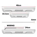 Ateen Car Door Foot Step Led Sill Plate Compatible for Suzuki Ignis (Set of 4PCS, Blue) - Image 3