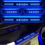 Ateen Car Door Foot Step Led Sill Plate Compatible for Tata Nexon  (Set of 4PCS, Blue) - Image 2