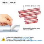 Ateen Car Door Foot Step Led Sill Plate Compatible for Toyota Innova (Set of 4PCS, Blue) - Image 4