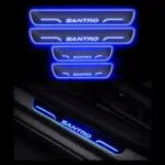 Ateen Car Door Foot Step Led Sill Plate Compatible for Hyundai Santro  (Set of 4PCS, Blue) - Image 2