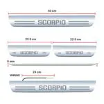 Ateen Car Door Foot Step Led Sill Plate Compatible for Mahindra Scorpio (Set of 4PCS, Blue) - Image 3
