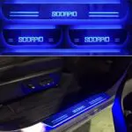 Ateen Car Door Foot Step Led Sill Plate Compatible for Mahindra Scorpio (Set of 4PCS, Blue) - Image 2