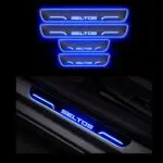 Ateen Car Door Foot Step Led Sill Plate Compatible for Kia Seltos (Set of 4PCS, Blue) - Image 2