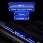 Ateen Car Door Foot Step Led Sill Plate Compatible for Kia Sonet (Set of 4PCS, Blue) - Image 2