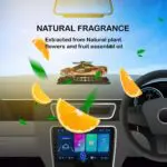 Ateen Car Shaped Solar Power 360 Degree Rotating Car Dashboard Air Freshener Perfume, with Organic Fragrance and Phone Number Stickers - Image 7