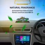 Ateen Car Shaped Solar Power 360 Degree Rotating Car Dashboard Air Freshener Perfume, with Organic Fragrance and Phone Number Stickers - Image 7