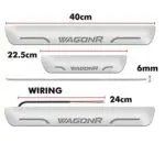 Ateen Car Door Foot Step Led Sill Plate Compatible for Suzuki Wagon-R (Set of 4PCS, Blue) - Image 3
