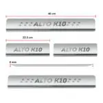 Ateen Door Sill/Foot step Stainless Steel Plates Set Of 4 For Suzuki Alto K-10 - Image 2