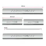 Ateen Door Sill/Foot step Stainless Steel Plates Set Of 4 For MG Hector - Image 2
