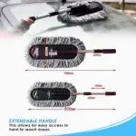 Car Wash Brush | Car Cleaning Accessories | Microfiber Flexible Duster | Dry/Wet Home, Kitchen, Office Cleaning Brush with Expandable Handle - Image 5