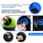 Ateen Car Mini Dustbin | Car Trash Bin | Garbage Bin | Car Garbage Can |Car Storage Bucket Trash Bag | Dust Case Holder Bin| Car Ashtray - Image 6