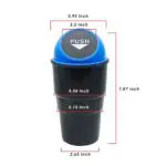 Ateen Car Mini Dustbin | Car Trash Bin | Garbage Bin | Car Garbage Can |Car Storage Bucket Trash Bag | Dust Case Holder Bin| Car Ashtray - Image 3