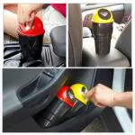 Ateen Car Mini Dustbin | Car Trash Bin | Garbage Bin | Car Garbage Can |Car Storage Bucket Trash Bag | Dust Case Holder Bin| Car Ashtray - Image 2