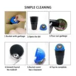 Ateen Car Mini Dustbin | Car Trash Bin | Garbage Bin | Car Garbage Can |Car Storage Bucket Trash Bag | Dust Case Holder Bin| Car Ashtray - Image 5