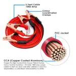 Ateen Car Heavy Duty | Jumper Cable Battery Storage | Wire Clamp with Alligator Wire | Start Dead Battery  Emergency Line Truck Off Road | Auto Car Cables (1000AMP) - Image 4
