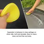 Ateen Car Care Waxing Polish Wax Foam Sponge Applicator Pads for Clean Cars (Pack of 2)/Waxing Polish Wax Foam Sponge Applicator Pads Fit for Clean Car Vehicle Auto Glass - Image 4