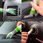 Ateen Multipurpose Auto Ventilation Microfibre Brush Double Sided Car AC Vent Cleaning Brush, Blinds, Keyboard - Image 4