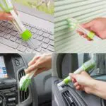 Ateen Multipurpose Auto Ventilation Microfibre Brush Double Sided Car AC Vent Cleaning Brush, Blinds, Keyboard - Image 5