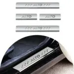 Ateen Door Sill/Foot step Stainless Steel Plates Set Of 4 For Suzuki Alto