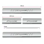 Ateen Door Sill/Foot step Stainless Steel Plates Set Of 4 For Ford Aspire - Image 2