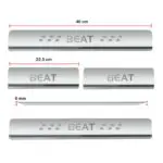 Ateen Door Sill/Foot step Stainless Steel Plates Set Of 4 For Chevrolet Beat - Image 2