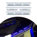 Ateen Car Door Foot Step Led Sill Plate Compatible for Mahindra Bolero (Set of 4PCS, Blue) - Image 2