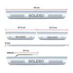 Ateen Car Door Foot Step Led Sill Plate Compatible for Mahindra Bolero (Set of 4PCS, Blue) - Image 3
