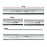 Ateen Door Sill/Foot step Stainless Steel Plates Set Of 4 For Suzuki Celerio - Image 2