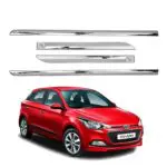 Ateen Scratches Protection Full Chrome Side Garnish Beading Moulding for Hyundai i-20 Elite [Set of 4]