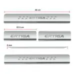 Ateen Door Sill/Foot step Stainless Steel Plates Set Of 4 For Suzuki Ertiga 2018 - Image 2