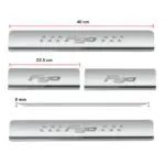 Ateen Door Sill/Foot step Stainless Steel Plates Set Of 4 For Ford Figo - Image 2