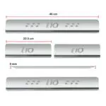 Ateen Door Sill/Foot step Stainless Steel Plates Set Of 4 For Hyundai i-10 - Image 2