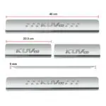 Ateen Door Sill/Foot step Stainless Steel Plates Set Of 4 For Mahindra KUV-100 - Image 2