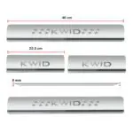 Ateen Door Sill/Foot step Stainless Steel Plates Set Of 4 For Renault Kwid - Image 2