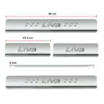 Ateen Door Sill/Foot step Stainless Steel Plates Set Of 4 For Toyota Etios Liva - Image 2