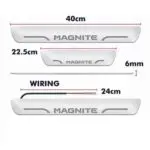 Ateen Car Door Foot Step Led Sill Plate Compatible for Nissan Magnite (Set of 4PCS, Blue) - Image 3