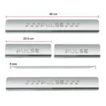 Ateen Door Sill/Foot step Stainless Steel Plates Set Of 4 For Renault Pulse - Image 2