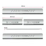 Ateen Door Sill/Foot step Stainless Steel Plates Set Of 4 For Suzuki S-Cross - Image 2