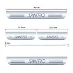 Ateen Door Sill/Foot step Stainless Steel Plates Set Of 4 For Hyundai Santro - Image 2