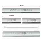 Ateen Door Sill/Foot step Stainless Steel Plates Set Of 4 For Mahindra Scorpio - Image 2