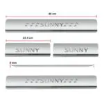 Ateen Door Sill/Foot step Stainless Steel Plates Set Of 4 For Nissan Sunny - Image 2