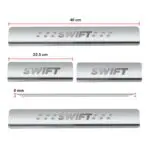Ateen Door Sill/Foot step Stainless Steel Plates Set Of 4 For Suzuki Swift - Image 2
