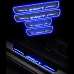Ateen Car Door Foot Step Led Sill Plate Compatible for Suzuki Swift (Set of 4PCS, Blue) - Image 2