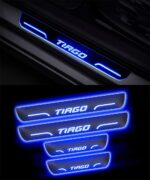 Ateen Car Door Foot Step Led Sill Plate Compatible for Tata Tiago (Set of 4PCS, Blue) - Image 3