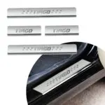 Ateen Door Sill/Foot step Stainless Steel Plates Set Of 4 For Tata Tiago