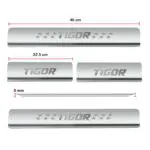 Ateen Door Sill/Foot step Stainless Steel Plates Set Of 4 For Tata Tigor - Image 2