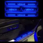 Ateen Car Door Foot Step Led Sill Plate Compatible for Hyundai Venue (Set of 4PCS, Blue) - Image 2