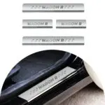 Ateen Door Sill/Foot step Stainless Steel Plates Set Of 4 For Suzuki Wagon R T-5