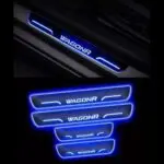 Ateen Car Door Foot Step Led Sill Plate Compatible for Suzuki Wagon-R (Set of 4PCS, Blue) - Image 2