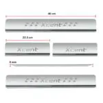 Ateen Door Sill/Foot step Stainless Steel Plates Set Of 4 For Hyundai Xcent - Image 2